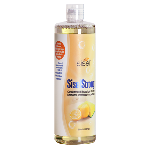 Image of Sisel International's SiselStrong™ Concentrated Household Cleaner, a non-toxic, eco-friendly cleaning solution formulated with natural ingredients like colloidal silver and chlorine dioxide. Ideal for tackling tough grime and odors throughout the home, this product aligns with Sisel’s commitment to safe and effective household cleaning.